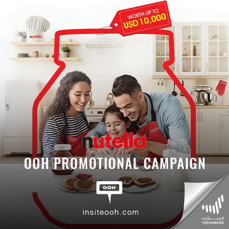 Nutella Gripping Dubai's OOH Scene with An Awareness  Campaign and Giving A Chance To Win A Personalized Kitchen!