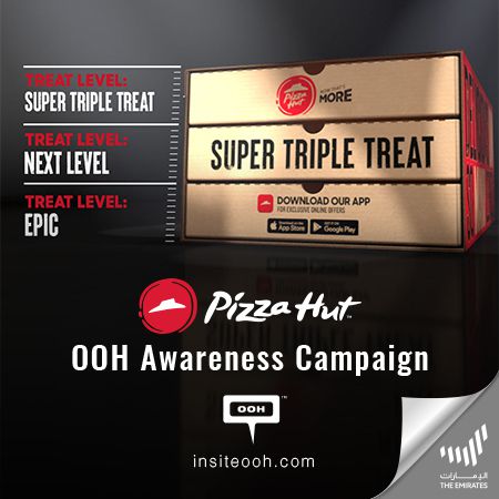 Pizza Hut Rises on UAE’s Billboards With Their New Super Triple Treat Box