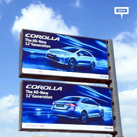Toyota ignites the billboards with the all new Corolla