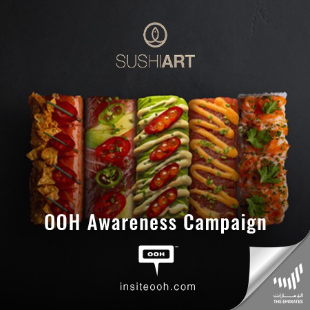 Sushi Art Dazzles Dubai's OOH Audiences with the Signature Box, Delicious Collection of Artistic Rolls