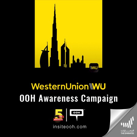 Western Union Spotlights Online Transfers Via Debit Card on UAE's Digital Billboards!