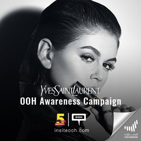 YSL Lash Clash Extreme Volume Mascara Electrifies Dubai's DOOH Media!