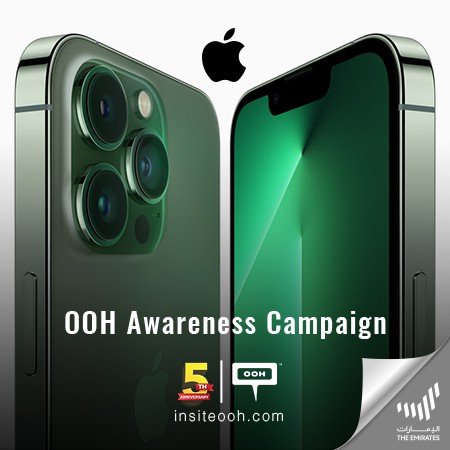 Apple Fires Up Dubai’s OOH Scene with the iPhone 13 Pro Now Available in Green!