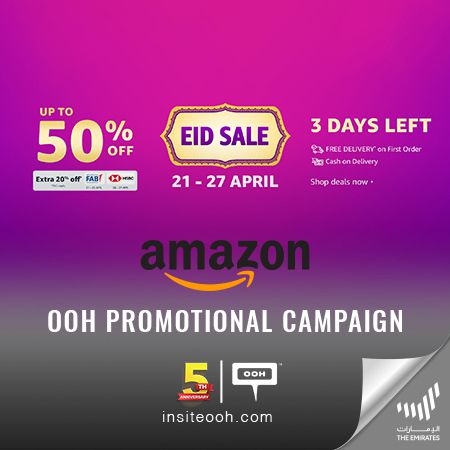 Amazon UAE Eid Sale 2022 Brings The Best Deals on Dubai's OOH Scene