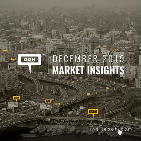 December shows lots of changes in the OOH market’s industry occupancy