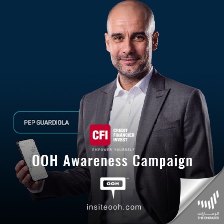 CFI Announces Pep Guardiola To Be The Official Global Face On Dubai OOH
