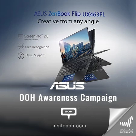 ASUS Zenbook 14X OLED Is Conquering Space via Dubai OOH Billboards