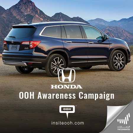 Dream With No Limits With Honda’s New 2022 Pilot Paraded on UAE’s Billboards