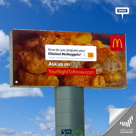 It’s “Your Right to Know” With McDonald’s Digital Platform Answering All Inquiries on the UAE OOH Space