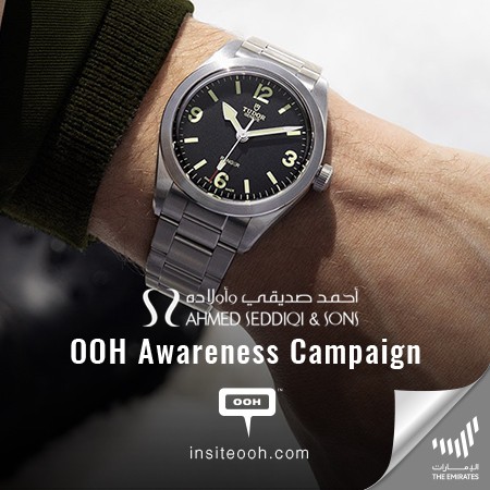 TUDOR Rises on Dubai’s OOH Scene Hand in Hand with Ahmed Seddiqi & Sons With Their Hot 1926 Collection