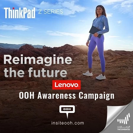 Lenovo Gives You The Power to Just Be You With The ThinkPad Z & the Yoga Slim 9i on Dubai’s OOH!