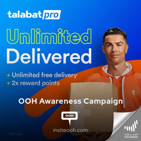Talabat Climbs Up UAE’s OOH with our Favorite Cristiano Ronaldo in the “Order Like a Pro” Campaign