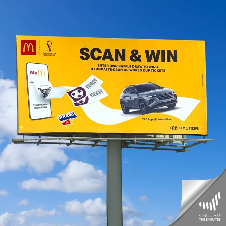 Scan & Win From the McDonald’s App Joining the FIFA World Cup Qatar 2022, Taking Over the UAE’s Billboards!