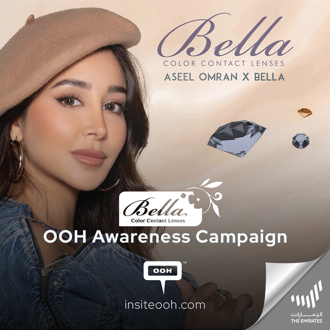 Bella Invites Dubai’s OOH Audience to “Pick Their Color” In a Promotional Campaign, Featuring Aseel Omran