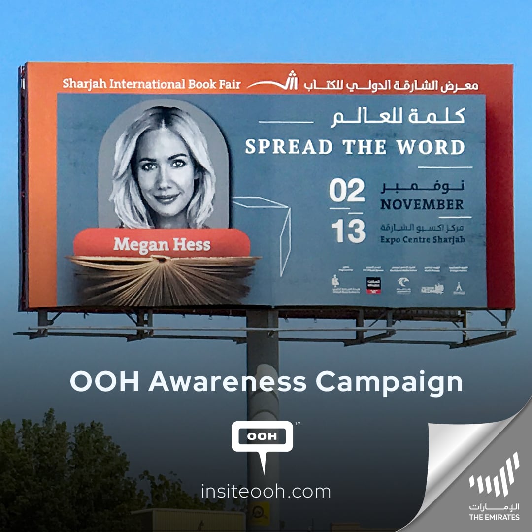 The Sharjah International Book Fair Spreads The Word for its 41st Edition on UAE’s Outdoor Advertising Arena