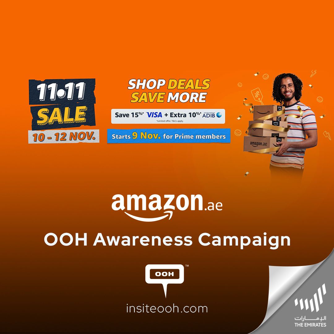 Get Your Shopping Carts Ready! amazon.ae Used Almost Every OOH Format to Announce Its Global Promotion