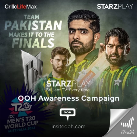 For All Cricket Fans! You Can Watch the Icc Men's T20 World Cup, Live on Starzplay! DOOH Campaign Spreads the Word