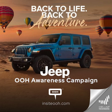 Explore the Great Outdoors with JEEP’s Wrangler Range Displayed on UAE’s OOH Billboards
