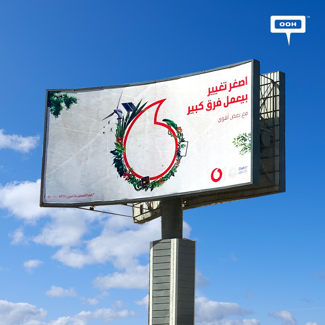 Vodafone Egypt Advertises, The Slightest Change Has A Big Impact Via OOH