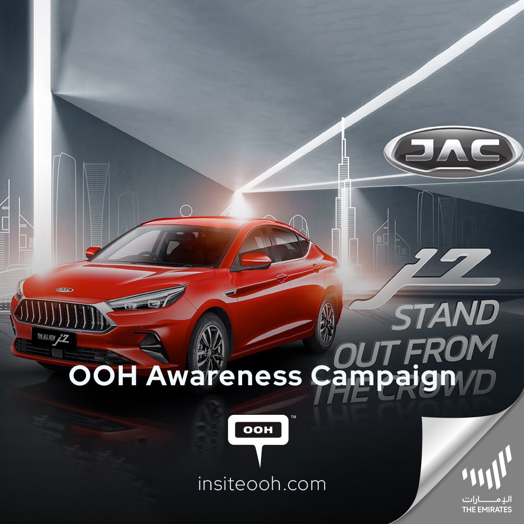 AL Habtoor Motors Advertises the Stand Out From the Crowd by the New Jac J7 via OOH