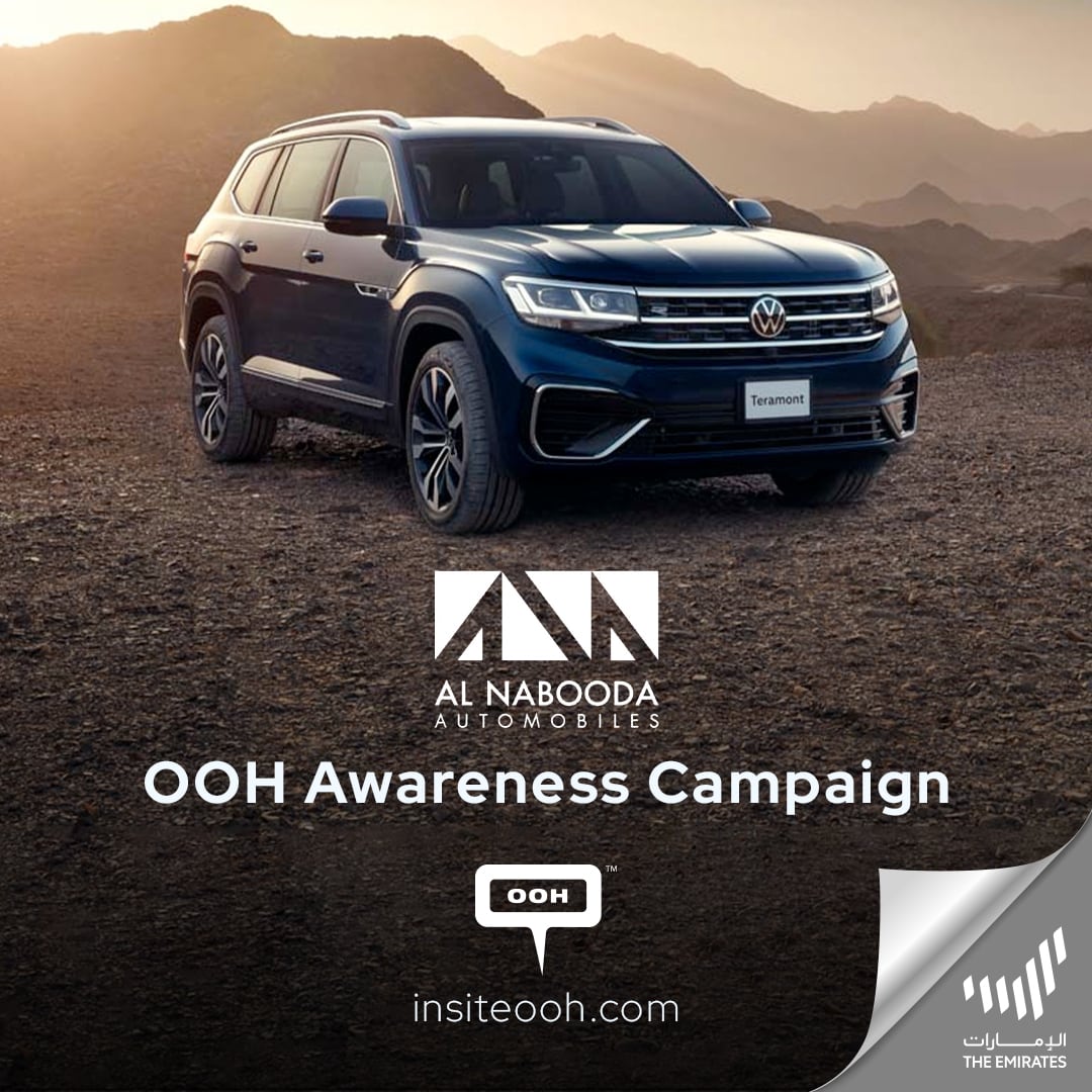 Al Nabooda Automobiles Advertises the 7 Seater Teramont Using Outdoor Advertising