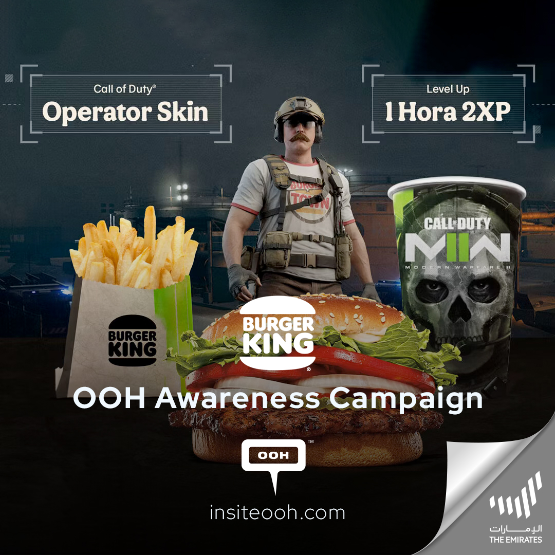 Get Ready for Call of Duty’s Themed Burger King Meals Fully Fledged on UAE’s Outdoor Advertising Space