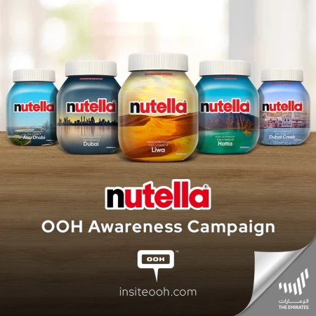 Get a Taste of UAE locations in the Limited Edition Nutella Jars Leveraged through Dubai’s DOOH