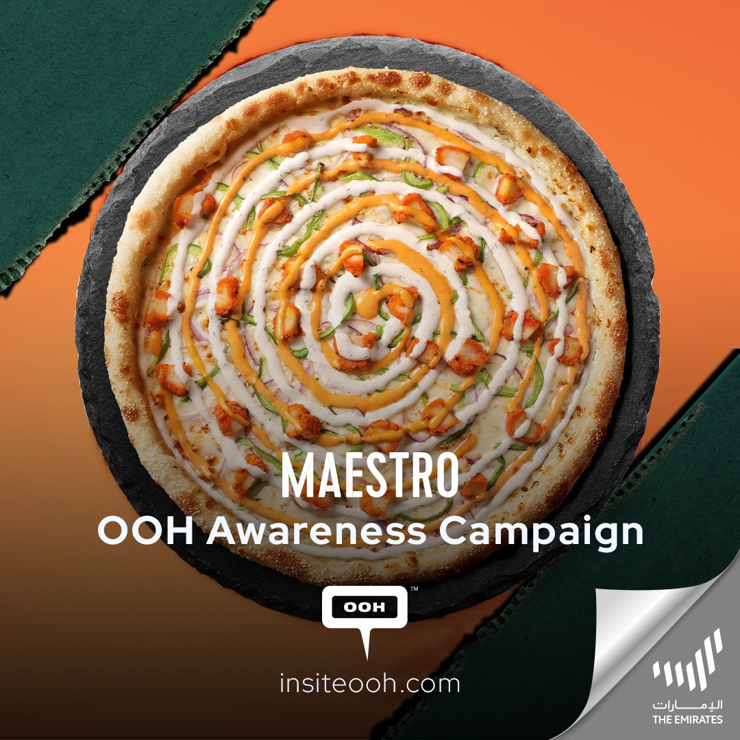 Dubai Residents Get Ready because Maestro Pizza Launched its First OOH Covering All Billboards