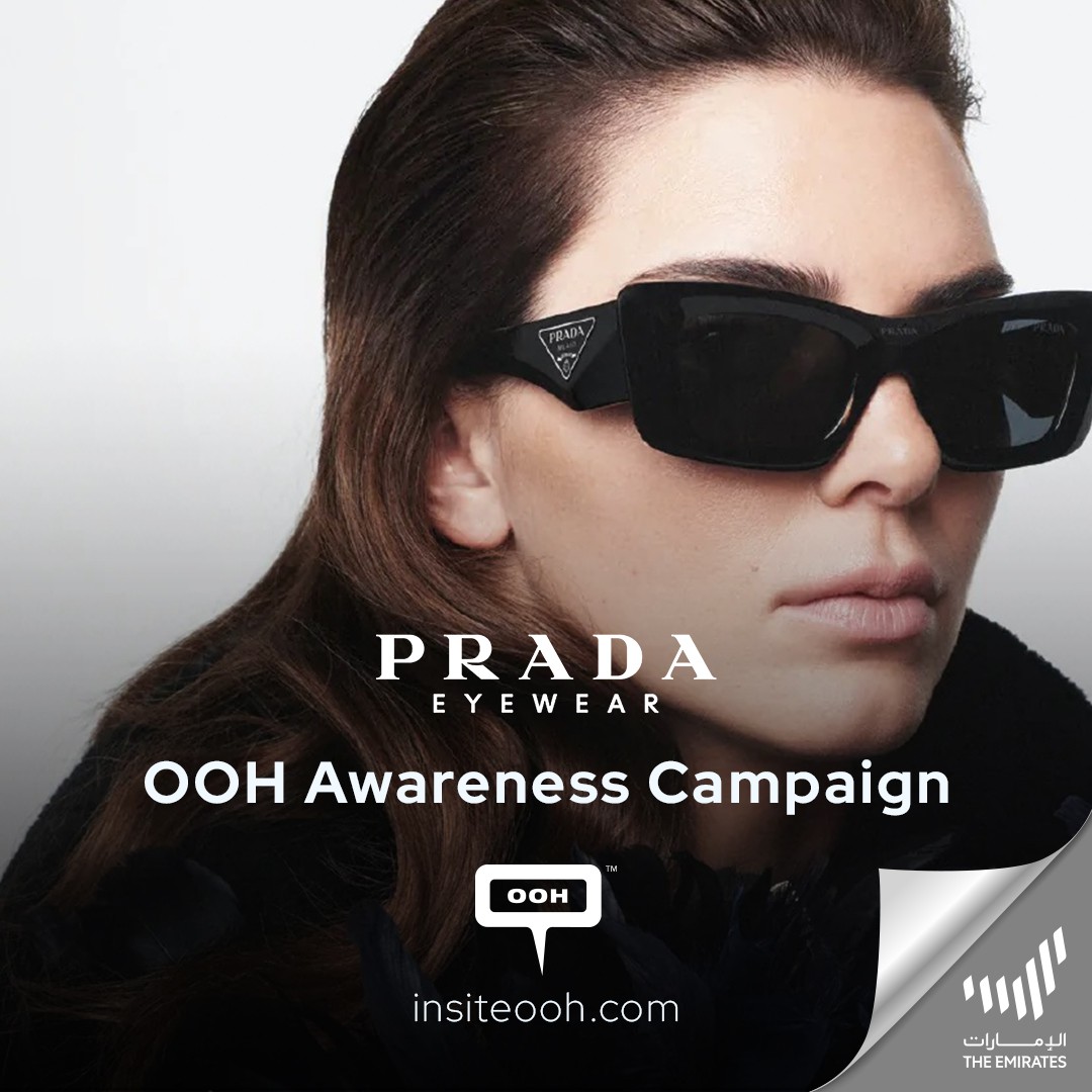 Discover Kendall Jenner’s Prada Story While She Flaunts the FW22 Eyewear Collection on UAE’s OOH Hotspots