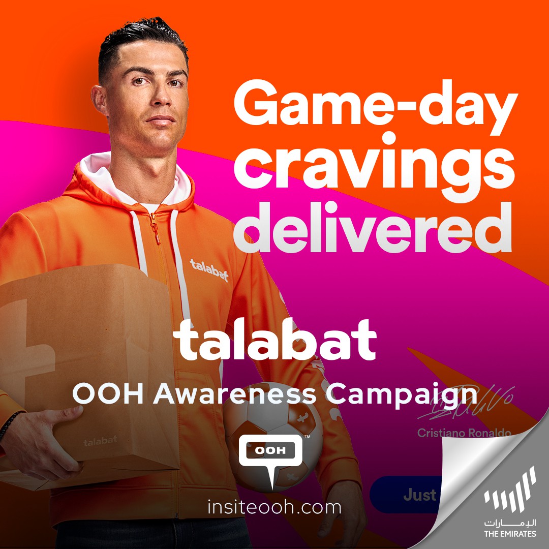 Talabat Features Cristiano Ronaldo In an All New OOH Campaign For All the MENA Football Fans Out There!