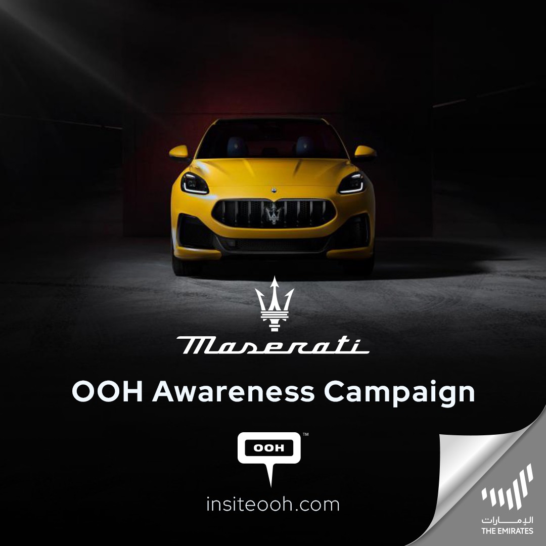 Al Tayer Motors Reappears in the Streets of Dubai Advertising The Everyday Exceptional Maserati Grecale Via DOOH