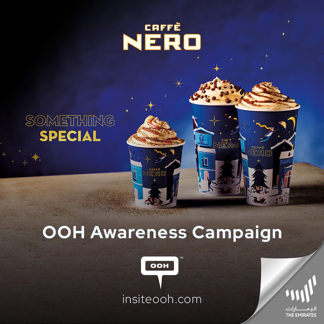 Have a Cup of Festive Cheer with Caffé Nero’s New Festive Menu Additions Paraded on Dubai’s OOH