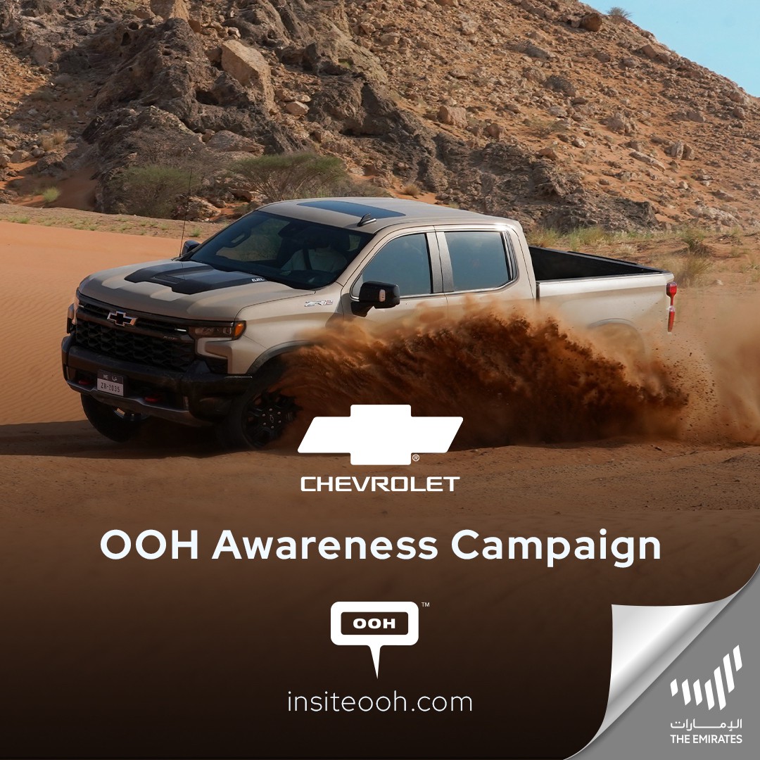 Chevrolet’s DOOH Campaign in the Streets of Dubai to Advertise the Newly-Released Silverado ZR2