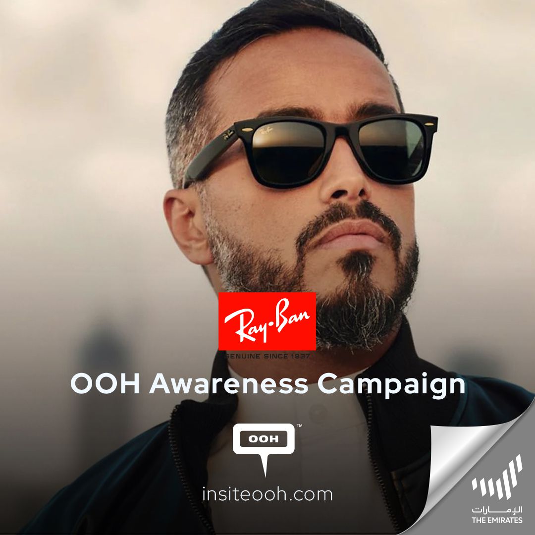 Ray-Ban Bombards Dubai’s Digital Screens With Limited Edition Legacy Glasses & the Famous Tareq Al Harbi
