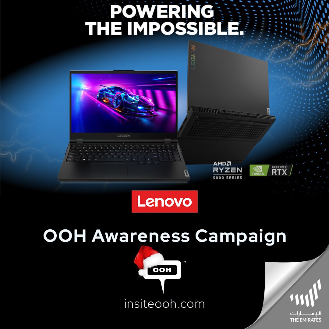 The New Lenovo Legion Series 7 Gaming Laptops Make a Stylish Yet Savage Appearance on Dubai’s DOOH