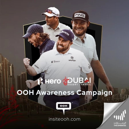 Calling All Golf Fans to Dubai Desert Classic, Seen on Dubai Calendar’s DOOH With Rory McILroy!