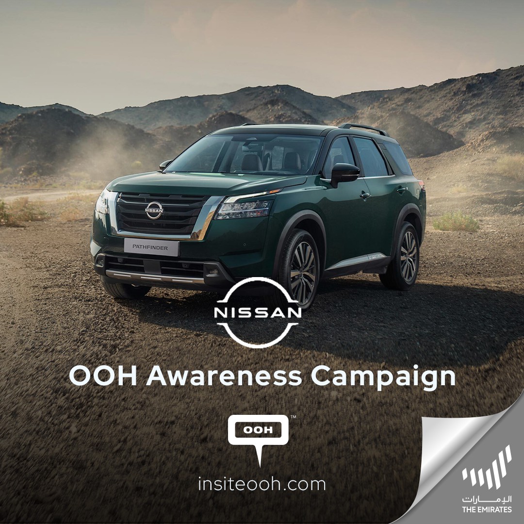 Nissan Once Again Resurfaces Sharjah OOH Arena Parading the All-New Ergonomic Pathfinder