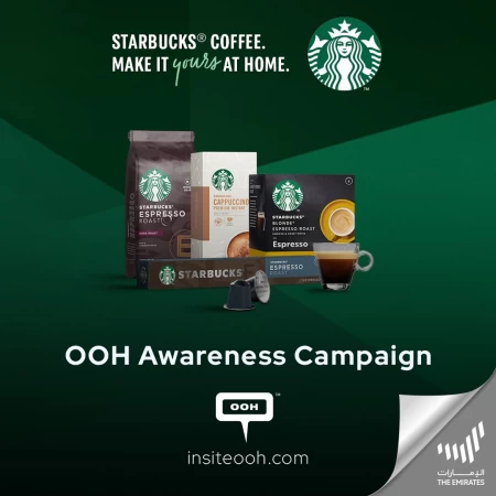 Starbucks Promotes a Portable Coffee Experience in Its Latest Dubai OOH Campaign!