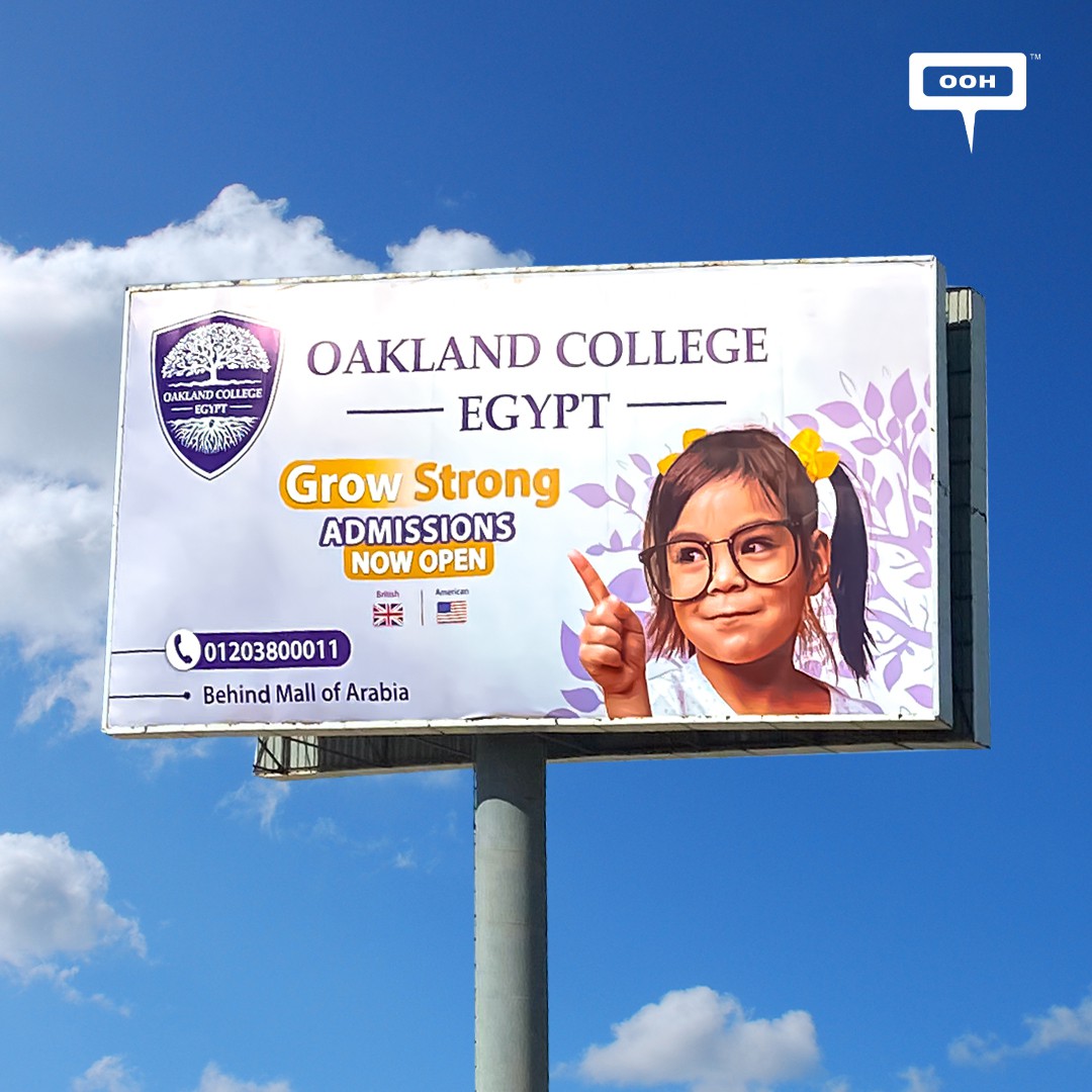 A Call for American and IGCSE Students; Oakland College Announces its Open Admissions on Cairo’s Billboards