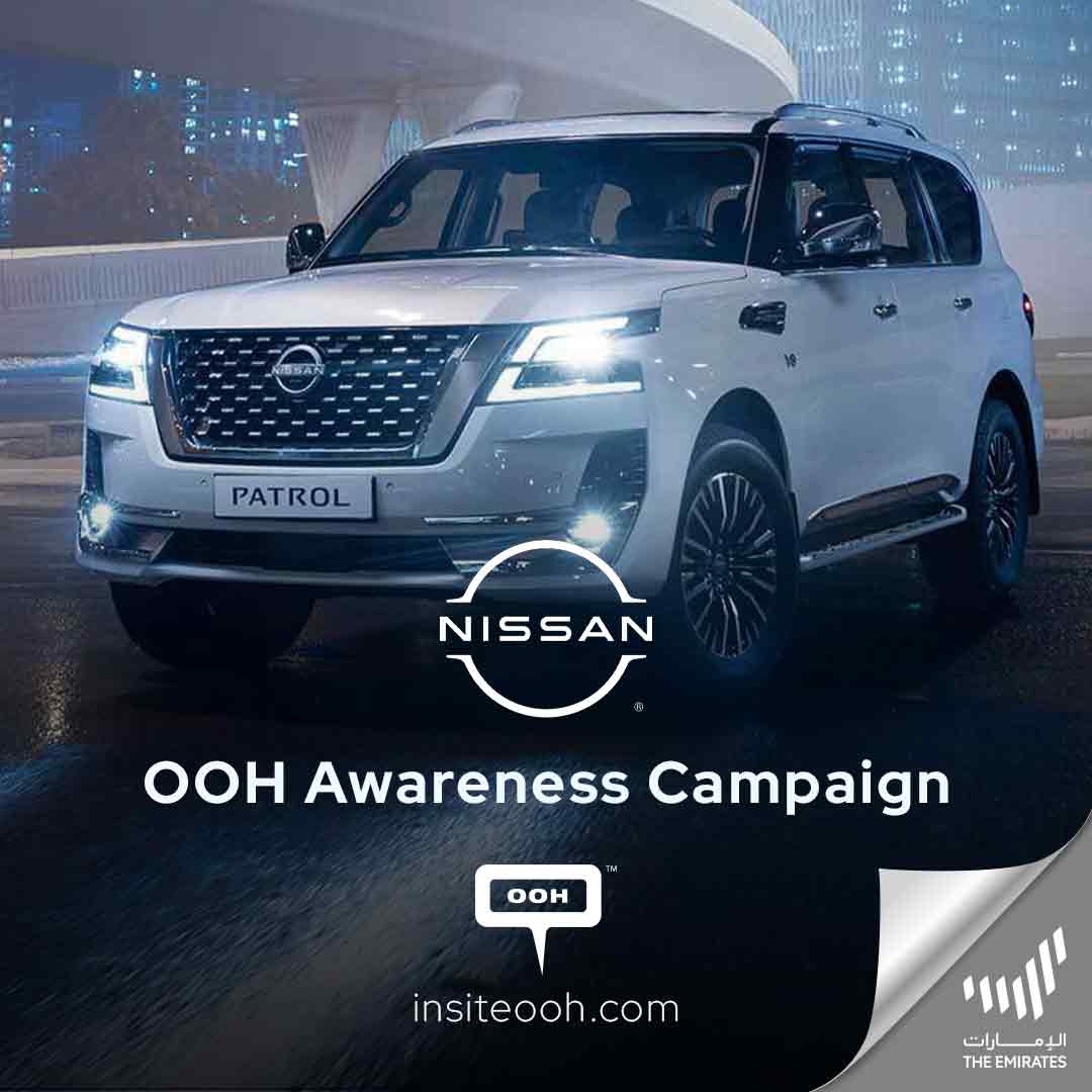 AW Rostamani Advertises on Dubai’s OOH that the Nissan Patrol 2023 is Now More Connected