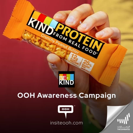 Be-Kind Flourishes UAE’s DOOH with Protein Bars: Your Convenient Source of Nutrients in 1 Place