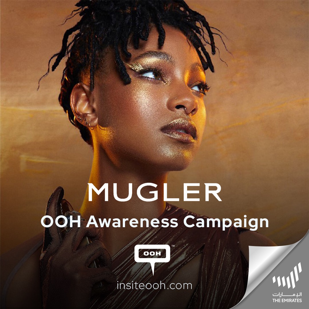 MUGLER’s Alien Goddess Eau de Parfum is Embodied by the Divine Feminine Willow Smith on the UAE’s DOOH