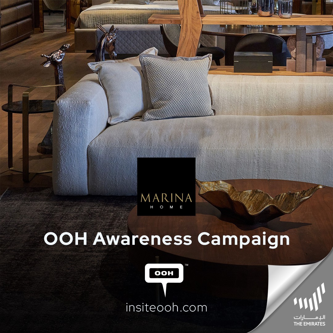 Marina Home's DOOH Campaign Unveils New Interiors Collection As They Strike Dubai’s Arena