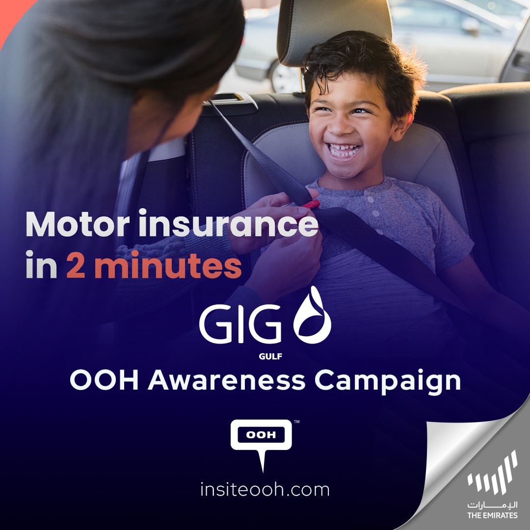 Get Your Motor Insurance in Under 2 Minutes With GIG GULF Flexing on Dubai’s Advertising Space