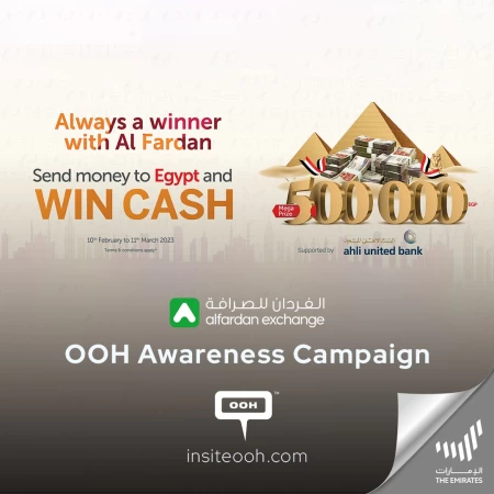 Do you Send Money to Egypt? Al Fardan Exchange Advertises on Sharjah OOH A Chance to Win!