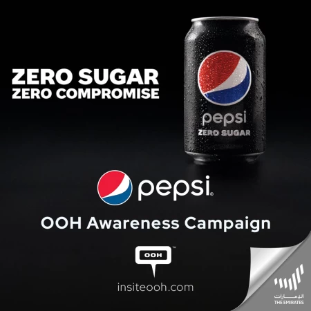 Pepsi Zero Is Here to Offer the Best Taste; Dubai’s OOH Landscape Welcomes the Campaign