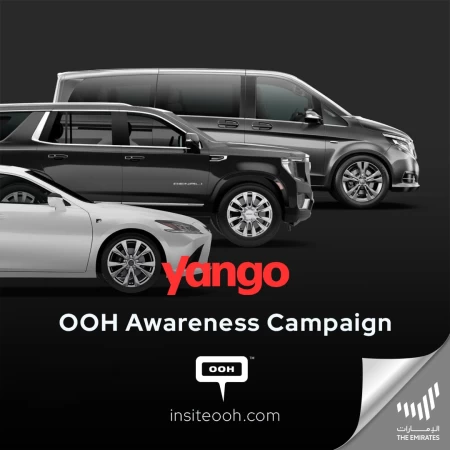 Yango's Launching Campaign Billboards Turn the Streets of Dubai Scarlet Red Announcing its Services
