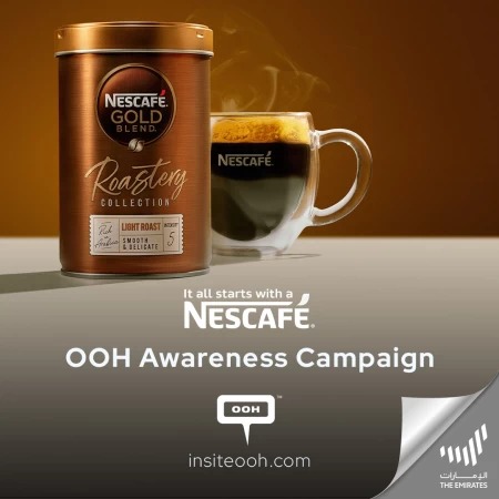 You Can Smell the Perfectly Roasted Coffee Beans with Nescafé’s Latest Showcase on Dubai’s OOH