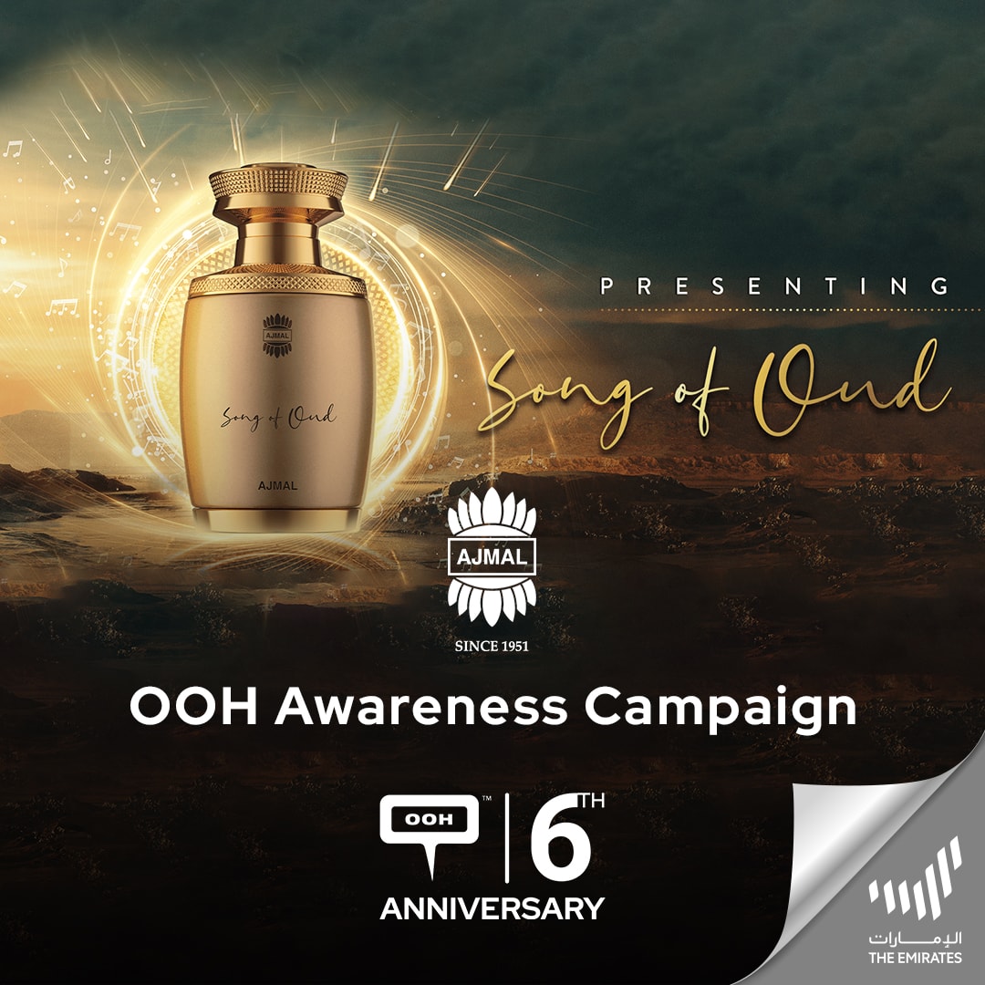 Discover the Rhythm and Song of Oud with Ajmal's New Outdoor Advertising Campaign in Ajman!