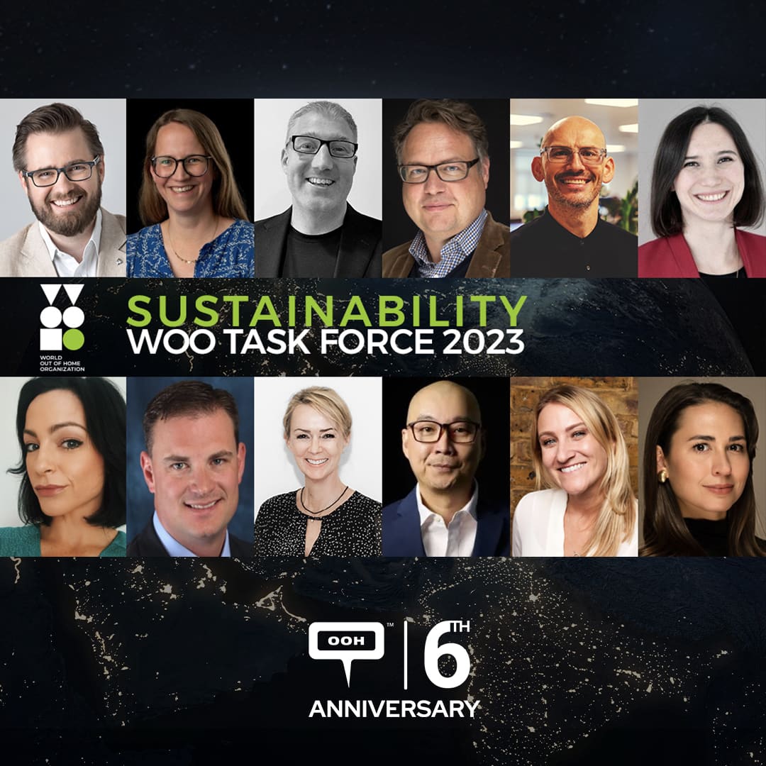 WOO Just Unveiled the New Sustainability Task Force OOH Experts' Names